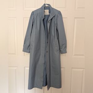 London Fog Women's 12REG Light Blue Trench Coat